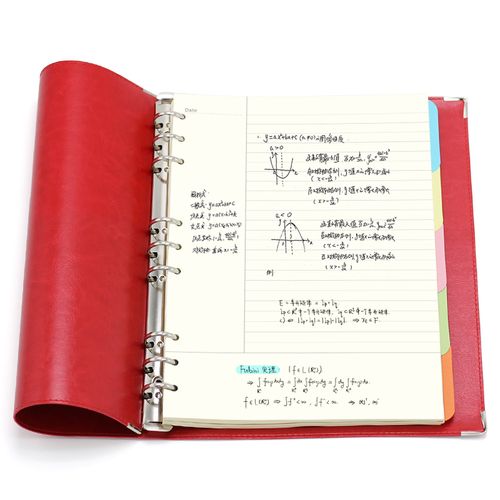 摩本 a4康奈尔笔记本活页本活页横线本文具笔记本子记事本皮面文具160