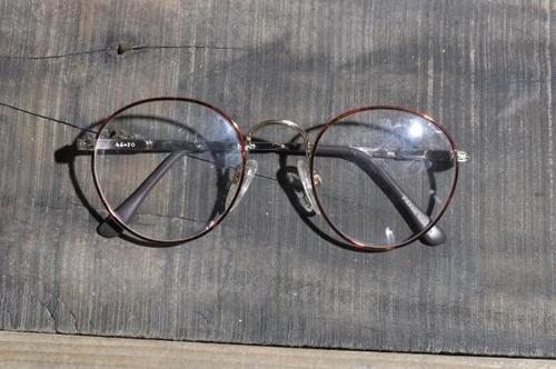 包邮 liberty 复古vintage古董文艺平光面框架眼镜男女51yj403