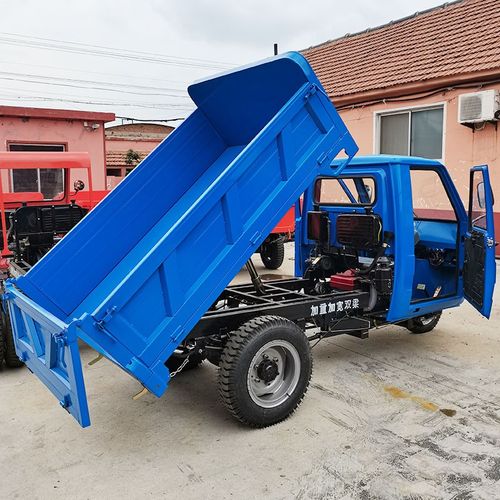 工程柴油三轮车农用车自卸翻斗多功能载重建筑用地养殖 全封闭鹏三轮