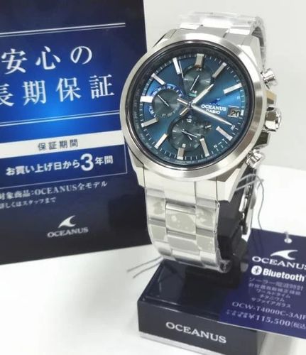 量贩时计 casio oceanus蓝牙太阳能电波表ocw-t4000c-3ajf日本邮