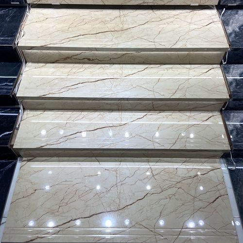 通体大理石一体式台阶原槽楼梯瓷砖470x1200网红灯槽踏步地板砖