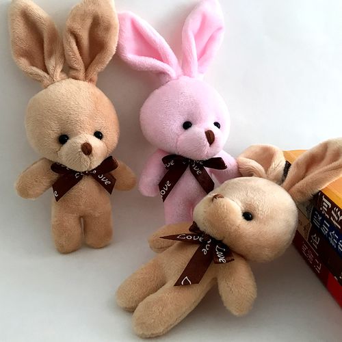 毛绒玩具小挂件网红伴手礼包包手机连体兔花束diy玩偶