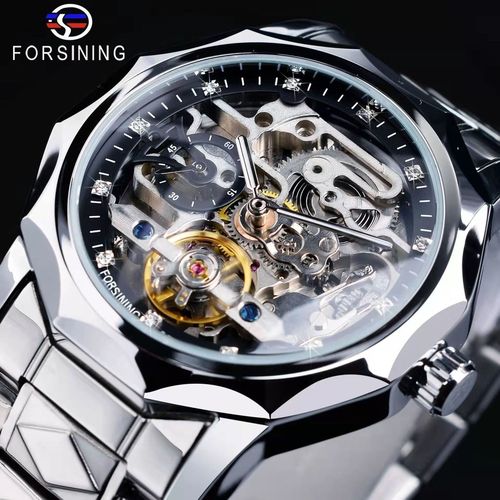 正品富西尼陀飞轮机械表男款时尚高颜值机械表双面镂空表十大名表