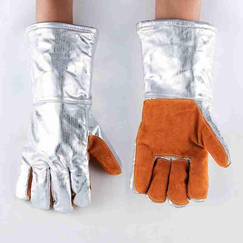 防烫伤手套300-400度铝箔耐高温手套工业防烫防热手套隔热加厚烤