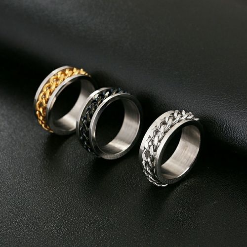 2020欧美热销爆款 网红开瓶器戒指 可转动的时尚个性男士戒指