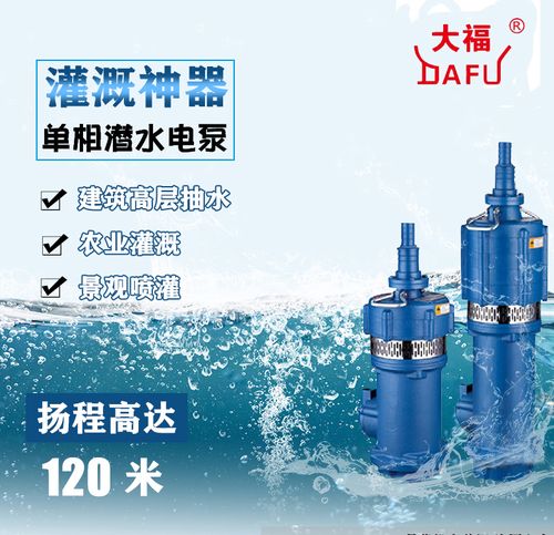 大福多级泵潜水泵家用380v220v清水泵农用灌溉深水井抽水泵高扬程