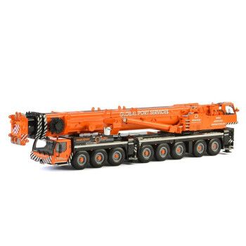 wsi 1:50利勃海尔liebherr ltm1050吊车起重机仿真合金工程车模型 51