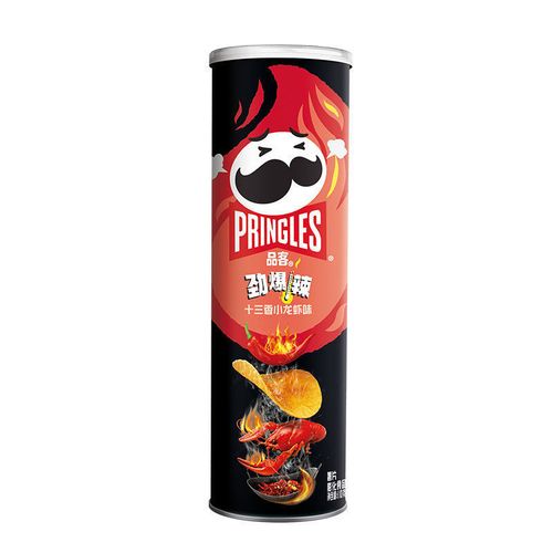 pringles品客薯片劲爆辣系列「川香辣条味」罐装110g装