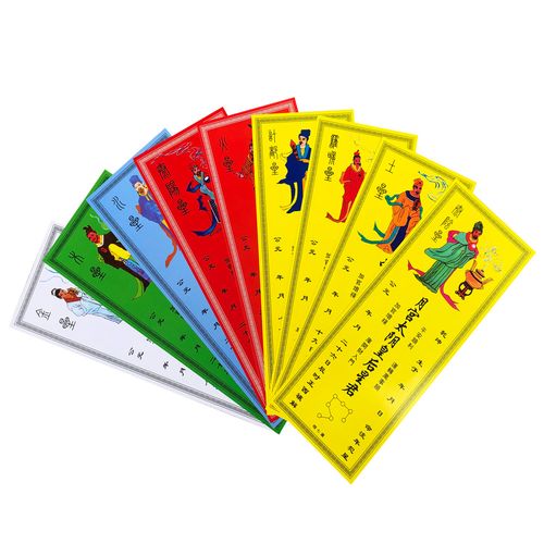 9星牌位禅修佛具用品佛堂寺院道教桃木九星牌位纸平安顺星