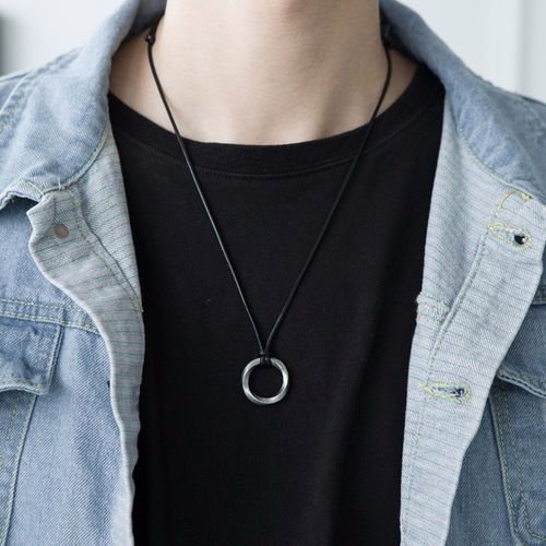 老凤凰 情人节礼物 s925银男士项链吊坠潮男嘻哈简约韩版学生毛衣链