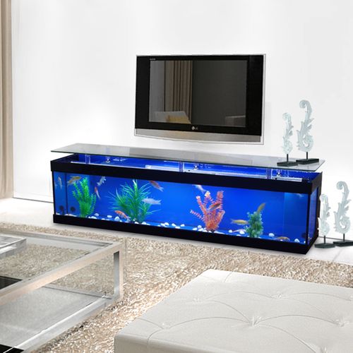 gdshangpin电视柜鱼缸 水族箱 生态鱼缸定做客厅鱼缸双侧过滤免换水