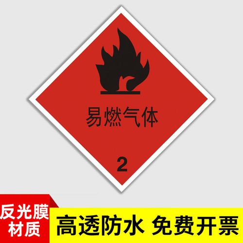 意卡蒙安全告示标识牌危险品警示牌标签易燃液体气体危险品油罐车柴油