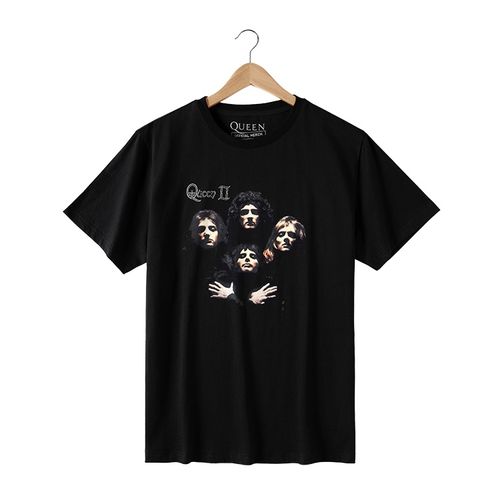 queen皇后乐队印花短袖t恤 头像款 黑色m