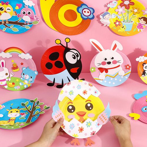 立体贴画3d儿童手工diy制作材料包幼儿园粘贴画小中班女孩玩具大