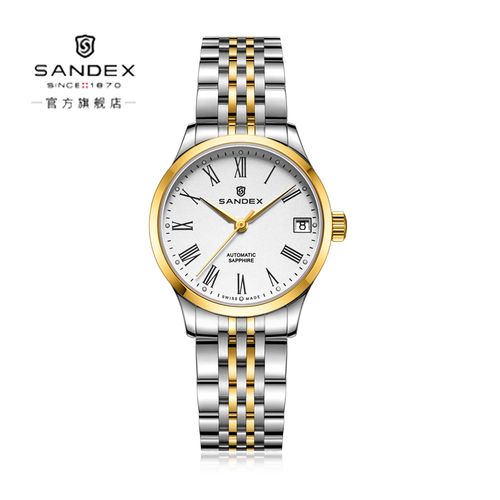 sandex三度士瑞士原装进口18k金表全自动机械女表防水机械女表