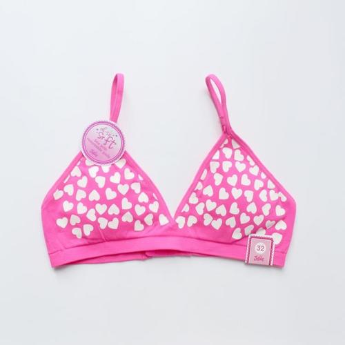 原单出口justice运动少女夏天爱心波点比基尼内衣女童文胸有插垫