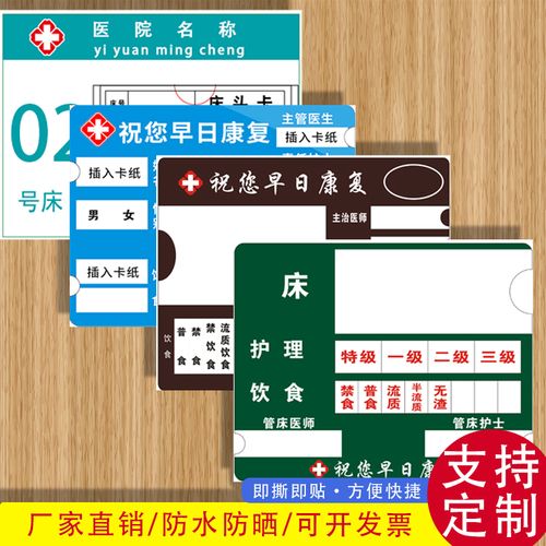 级别指示牌主管医生责任护理牌医院科室牌卫生院插卡护理牌标识志牌
