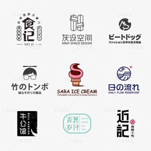 奶茶店logo设计网红文艺清新ins风格饮品店门头招牌字体卡通定制