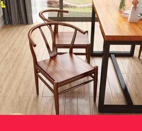 高档实木椅子靠背椅实木麻将椅木质皮凳客厅座椅茶室