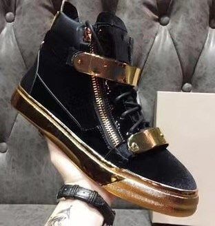 欧洲站春季gz男鞋休闲时尚潮流马钉发型师百搭防水厚度牛皮女板鞋