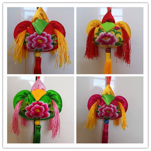 包邮庆阳香包双面刺绣6寸布荷包香囊挂件中国风民间特色手工艺品