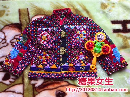 百家衣拼接男女宝宝外套婴儿百天儿童马夹百家衣传统手工制作