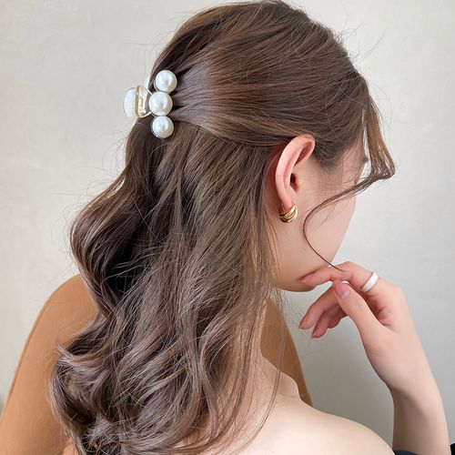 珍珠发夹后脑勺小号抓夹发卡子女韩国刘海头饰头发的夹子小巧精致