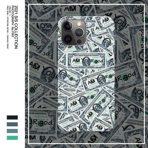 创意恶搞钞票iphone12手机壳11promax适用苹果13硬潮牌华为mate40