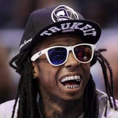 网红钻石牙套嘻哈说唱表演新年中国朋克风镶钻手术级钛钢情侣假牙