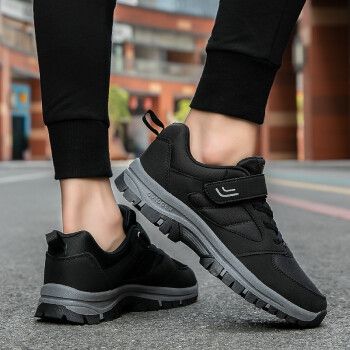 康皇 秋季老人穿的鞋子中老年男士走步鞋老爸运动鞋秋天户外鞋耐磨