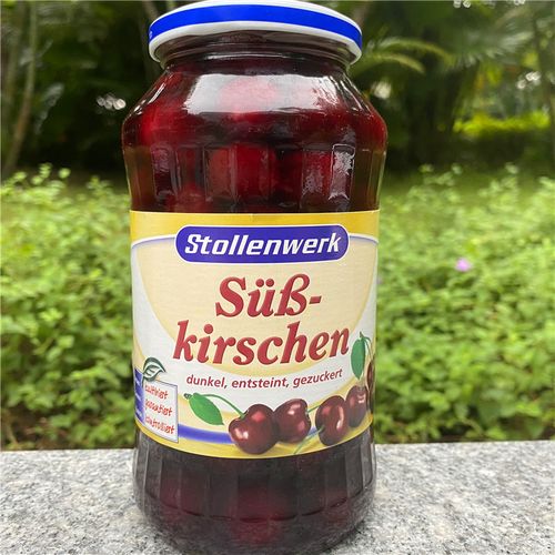 680g德国蛋糕甜点去核甜樱桃stollenwerk kirschen sweet cherry