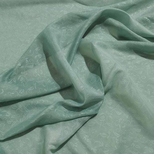 暗纹雪纺纱古风提花汉服布料忘忧草烧花马面百迭裙道袍披风面料