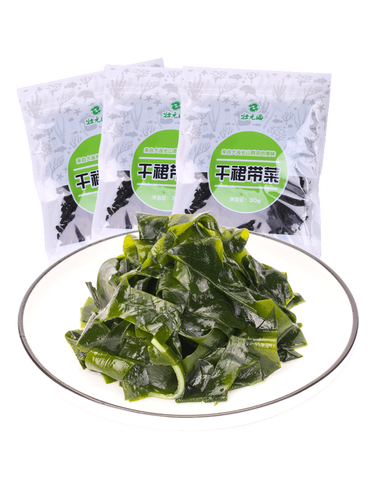壮元海 裙带菜30g*3袋干裙带菜海带丝 新鲜海带大连特产海藻干货