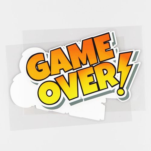 创意字母gameover游戏结束个性汽车贴纸车身装饰贴ph9247