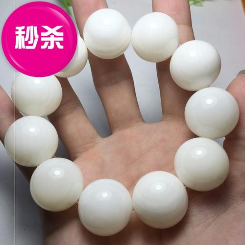 0手链10海南白色佛珠手串0121o6mm男女单圈2
