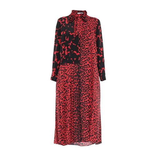 纪梵希givenchy女款红色连衣裙|midi dress