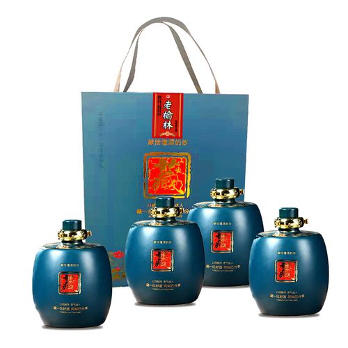 老榆林洞藏1号45度浓香型白酒500mlx4瓶礼盒装