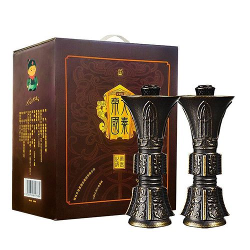 老榆林酒50度大秦帝国觚500ml*2瓶礼盒装 浓香型白酒 陕西名酒