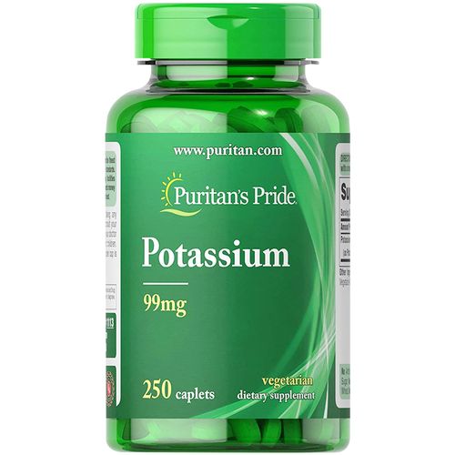 美国原装进口钾片葡萄糖酸钾片缺钾元素充钾片 水驱湿钾片99mg*250粒