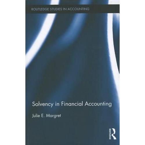 预订 solvency in financial accounting, m [9780415895828]