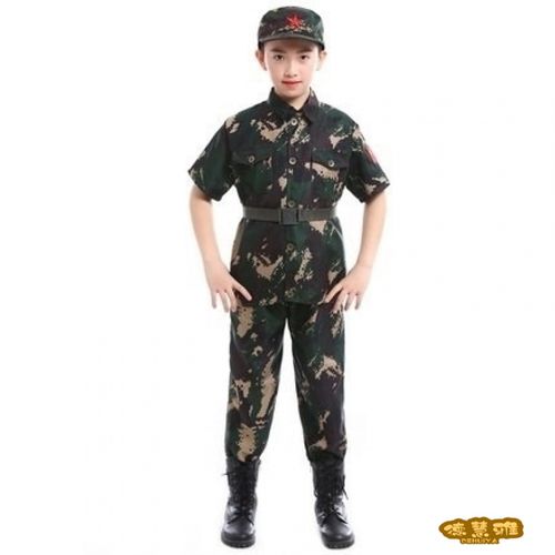 德慧雅 迷彩服套装冬季小朋友美国海军陆战队服装衣服中大童春秋季