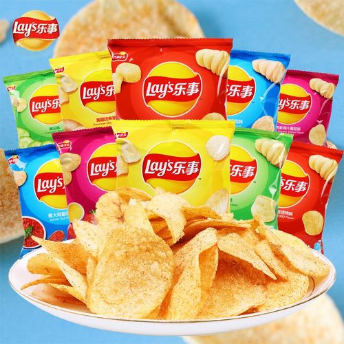乐事薯片零食大礼包办公室休闲食品小吃充饥夜宵整箱散装自选批发圣诞