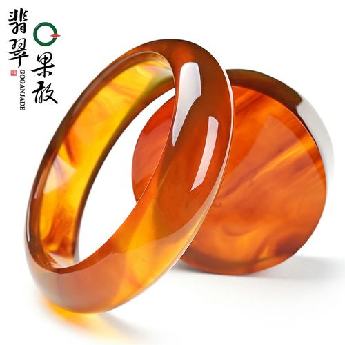 1金棕珀琥珀手镯镯芯琥珀手镯套装