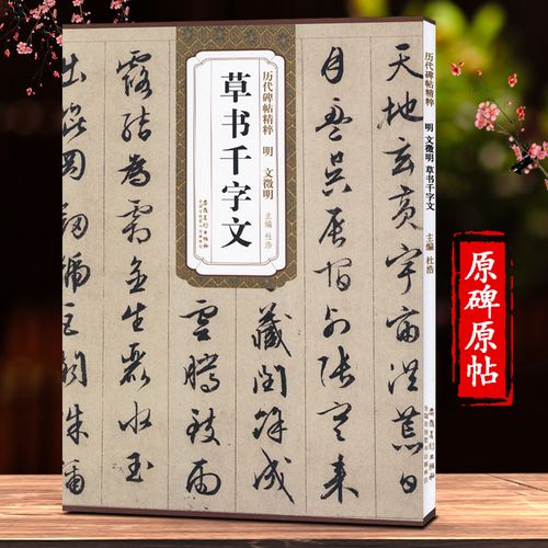草书千字文 文征明草书文徽明历代碑帖精粹安徽美术出版社 千字文书法
