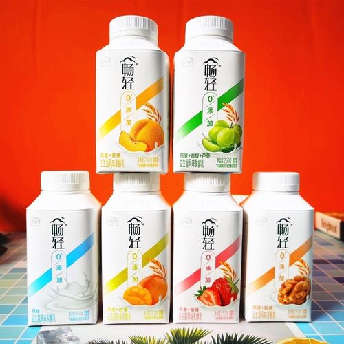 伊利畅轻酸奶250g*10瓶装浓稠风味发酵乳黄桃燕麦草莓青提凤梨
