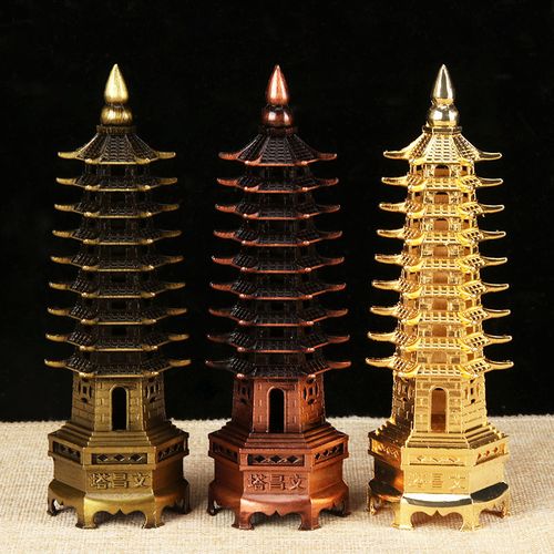 合金文昌塔九层十三层文昌塔摆件13层文昌塔