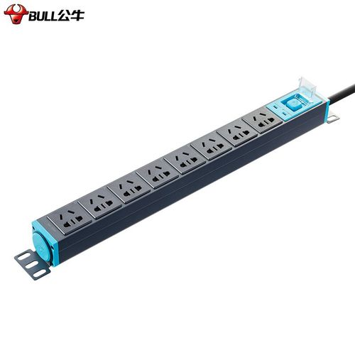 公牛 防雷pdu机柜插座/插线板/插排/排插/接线板/拖线板 8位总控全长