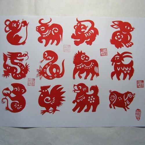 非遗手工窗花剪纸成品纯手工小学生儿童幼儿园装饰十二生肖常用款