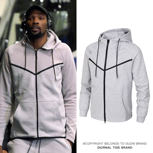 篮球卫衣男连帽篮网杜兰特乔治美式训练服潮流运动