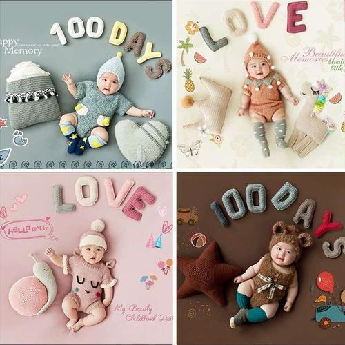 新款韩版百天满月摆拍拍照影楼照相背景纸小婴儿可爱